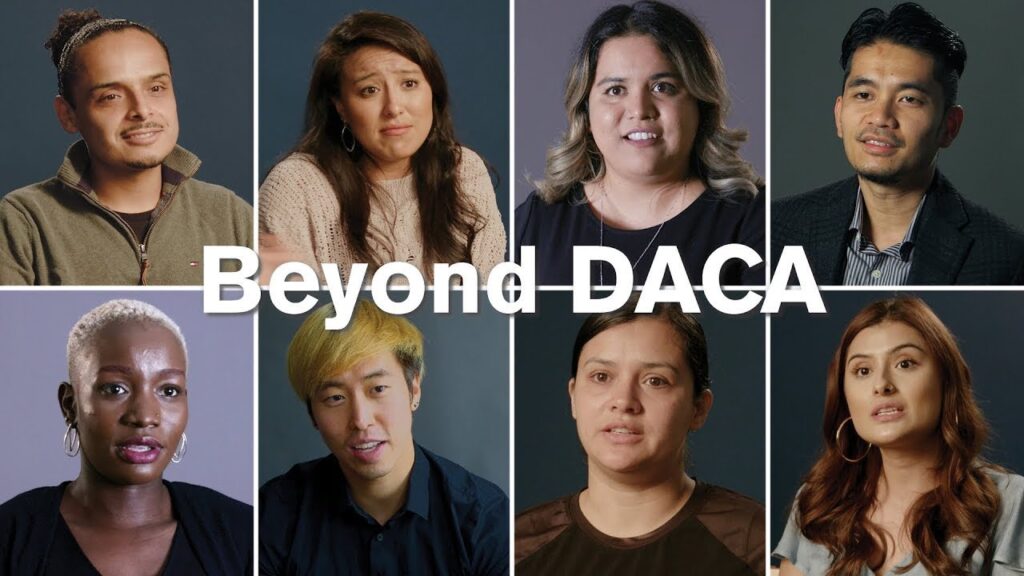 Collage of Immigrants Rising community. Text reads "Beyond DACA".