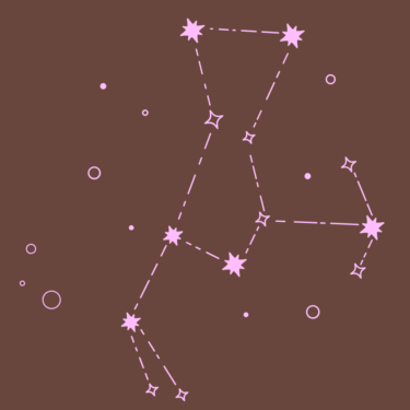 Illustration of stars and constellations.