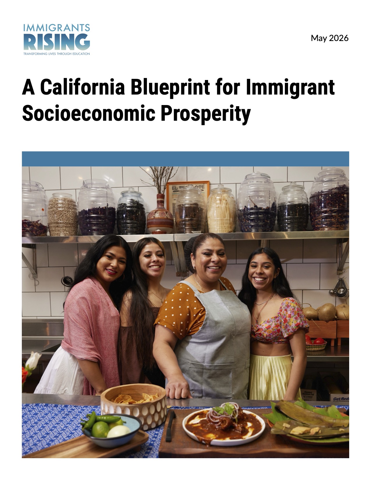 Preview image of the California Blueprint for Immigrant Socioeconomic Prosperity full document.