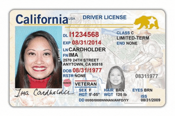 Examples of REAL ID driver's license for different states.