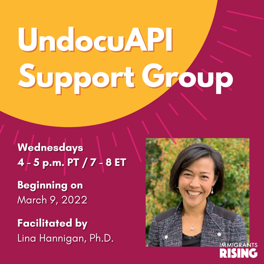 Promotional image of "UndocuAPI Support Group"