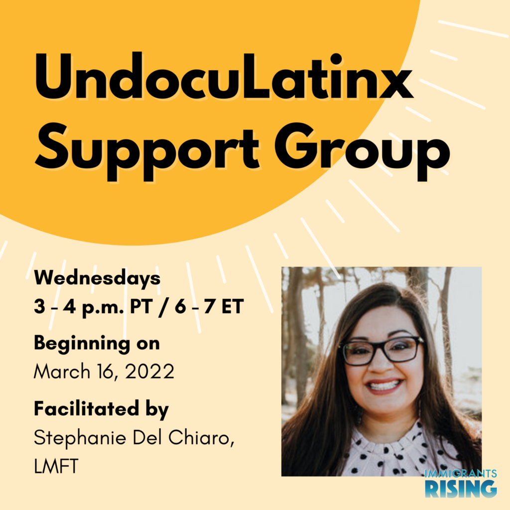 Promotional image of "UndocuLatinx Support Group"