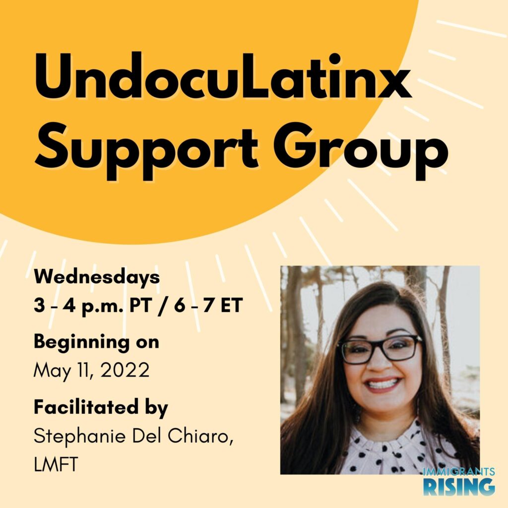 Promotional image of "UndocuLatinx Support Group"